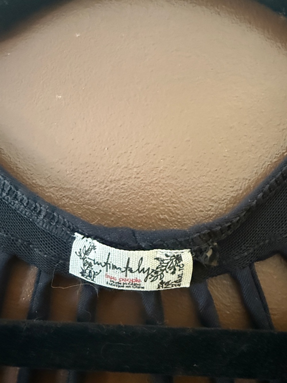 Free People Black Strappy Back Thong Body Suit - Picture 4 of 5